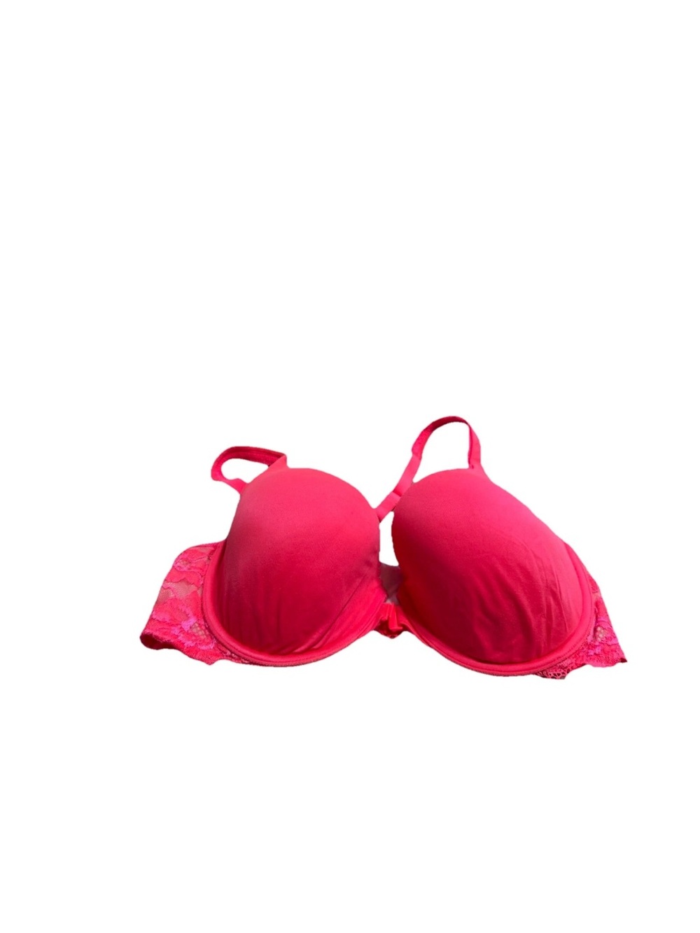 Victoria Secret Women’s Hot Pink Body Racerback Demi Bra! 38D